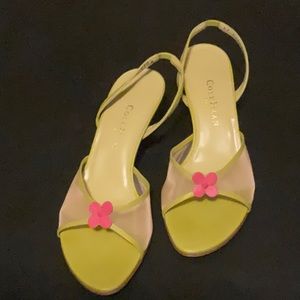 Cole Han - Noelle Sandal - Lime Calf / Mesh